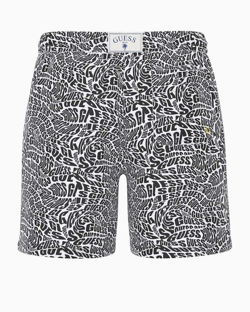 Guess Swimtrunk Medium Bottom Deniz Şortu Black Disto