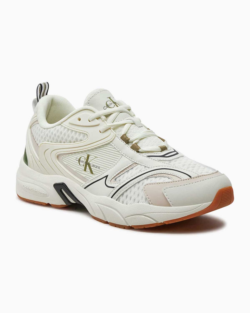 Calvin Klein Retro Tennis Low Top Sneakers Icicle/Eggshell/Black