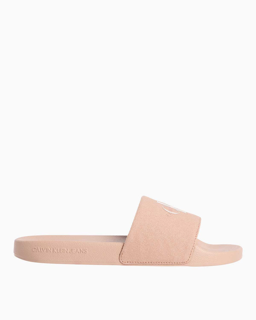 Calvin Klein Slide Monogram Flip Flops Terlik Triple Dusty Coral