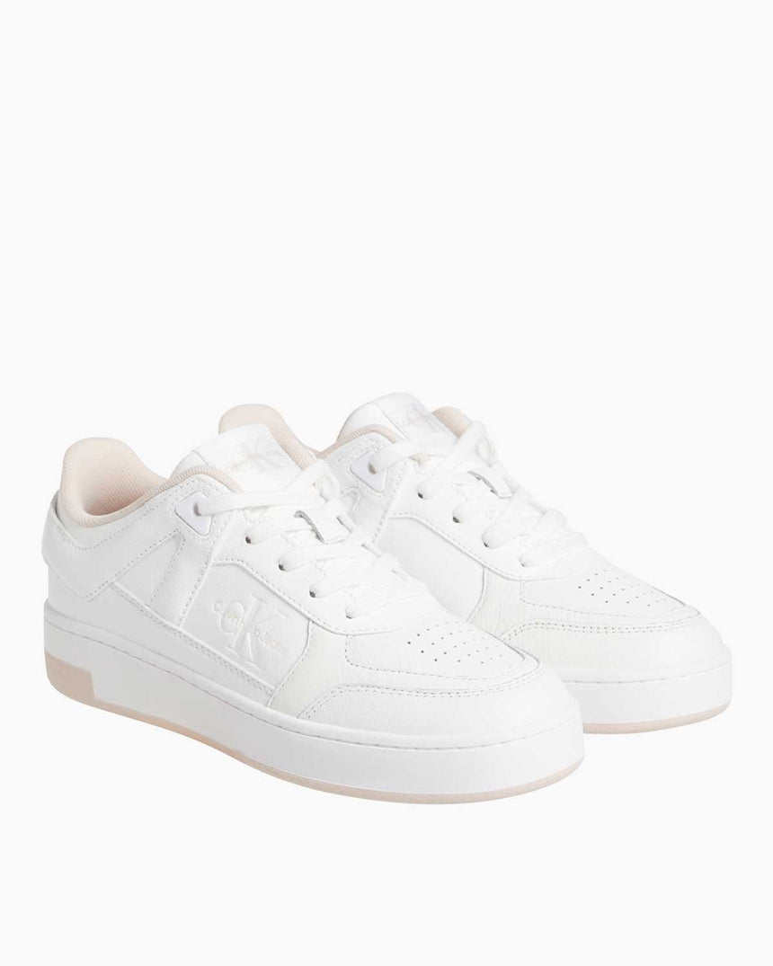 Calvin Klein Basket Cupsole Sneaker Bright White/Whisper Pink
