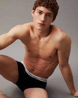 Calvin Klein Trunk 3Pk Underwear Bottoms Boxer Black/Grey Heather/White