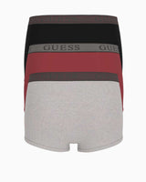 Guess Joe Erkek 3lü Boxer Paketi Black Red Grey Combo