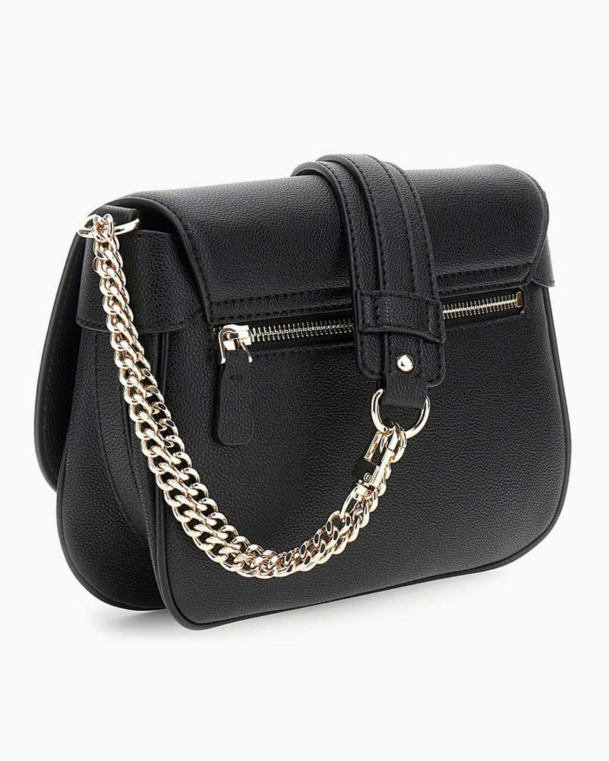 Guess Silvye Bucket Zincir Detaylı Omuz Çantası Black