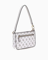 Guess Noelle Zincir Aksesuarlı Omuz Çantası White Logo