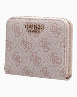 Guess Laurel Small Zip Around Cüzdan Dusty Rose Logo