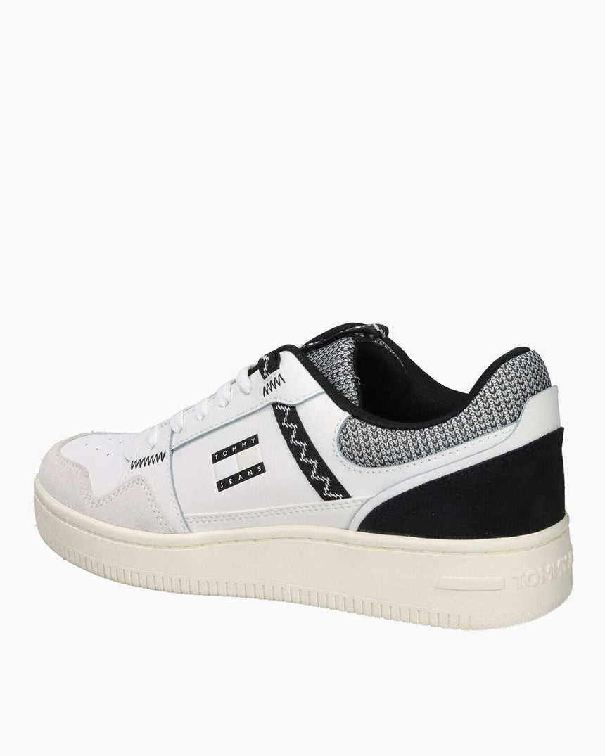 Tommy Hilfiger Zion Tjm Retro Basket Erkek Sneaker Ecru/Black