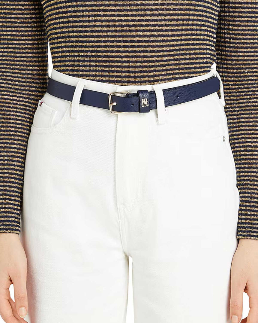 Tommy Hilfiger Heritage Adjustable Belt Kemer Space Blue