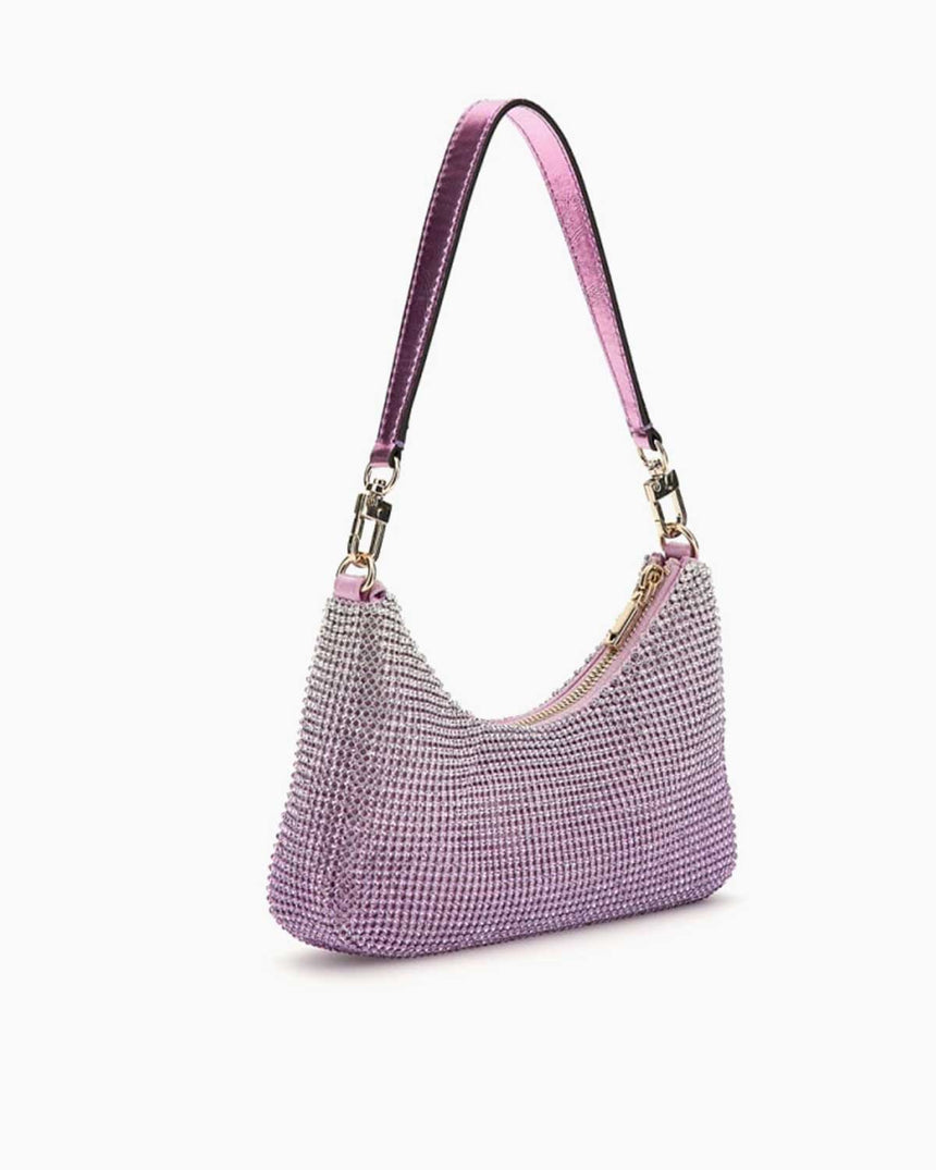 Guess Zalina Taşlı Omuz Çantası Orchid