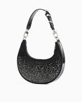 Guess Lua Small Taşlı Omuz Çantası Black
