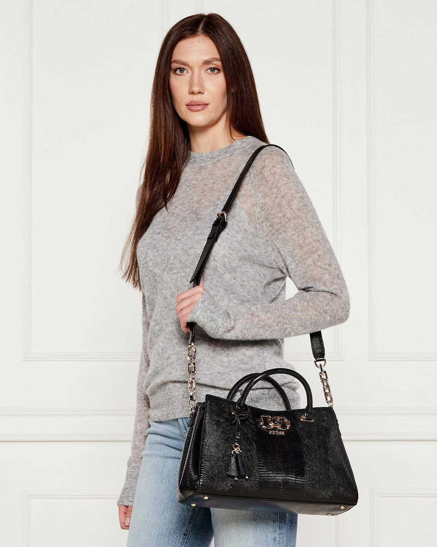 Guess Salinge Luxury Kadın Satchel Black