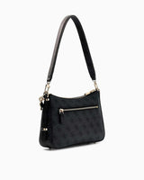 Guess Eco Erica Shoulder Bag Omuz Çantası Coal Logo