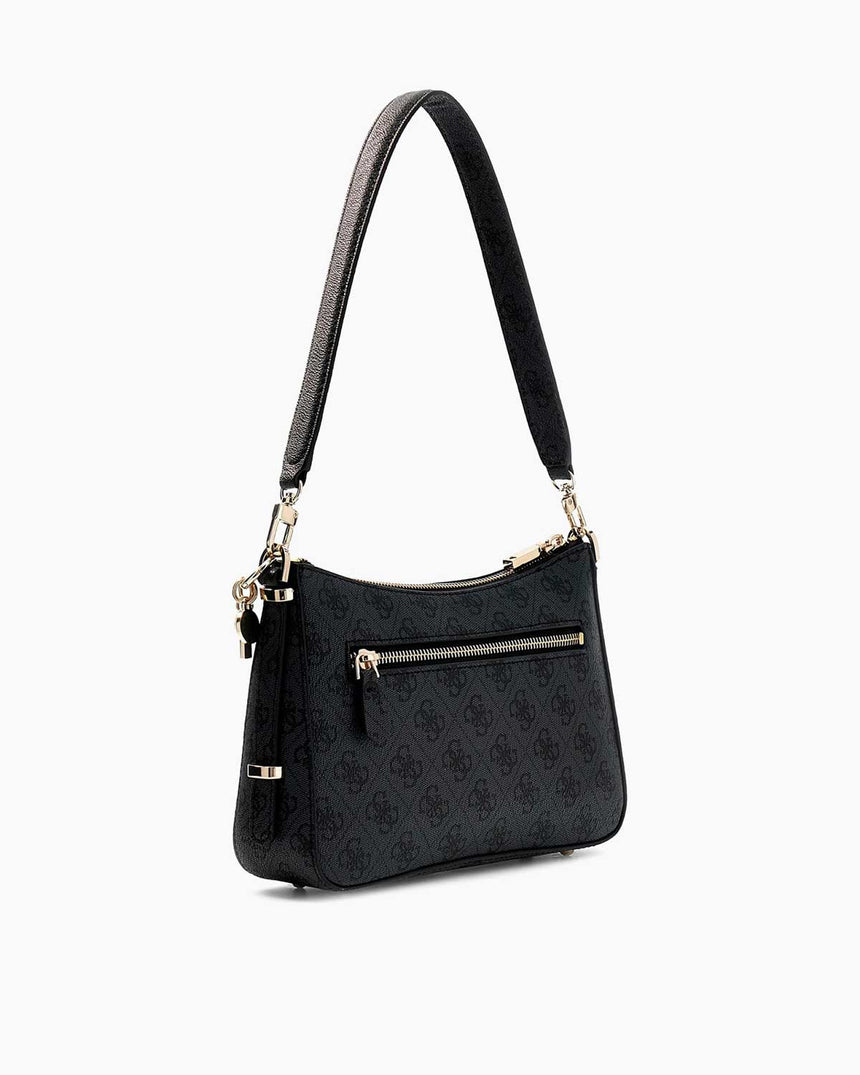 Guess Eco Erica Shoulder Bag Omuz Çantası Coal Logo