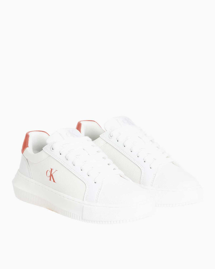 Calvin Klein Chunky Cupsole Low Top Sneaker Bright White/Aragon