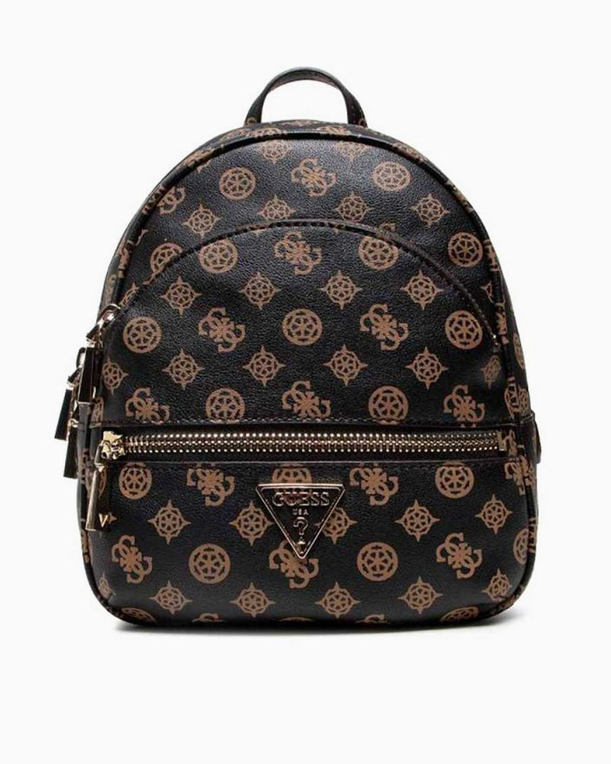 Guess Manhattan Logo Kadın Sırt Çantası Kahverengi