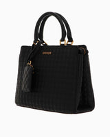 Guess Tia Luxury Satchel El Çantası Black