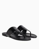 Calvin Klein Flat Espadrilles Toepost Terlik Triple Black