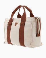 Guess Canvas Small Mini El Çantası Natural Cognac