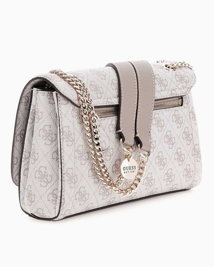 Guess Anadela Noelle II Kapaklı Kadın Omuz Çantası Dark Oak