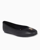 Tommy Hilfiger Leather Ballerina Casual Shoes Ayakkabı Black