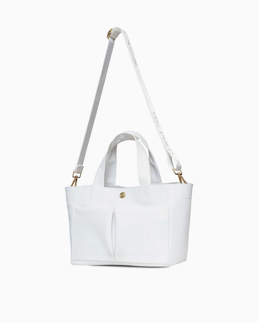Us Polo Assn Kalın Askı Detaylı El Çantası Beyaz