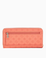 Guess Arlena Logo Zip Around Cüzdan Coal Logo