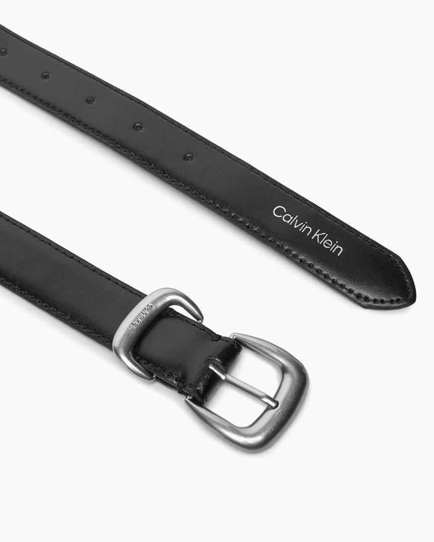 Calvin Klein 2 Parçalı Logo Tokalı Kadın Kemer Black