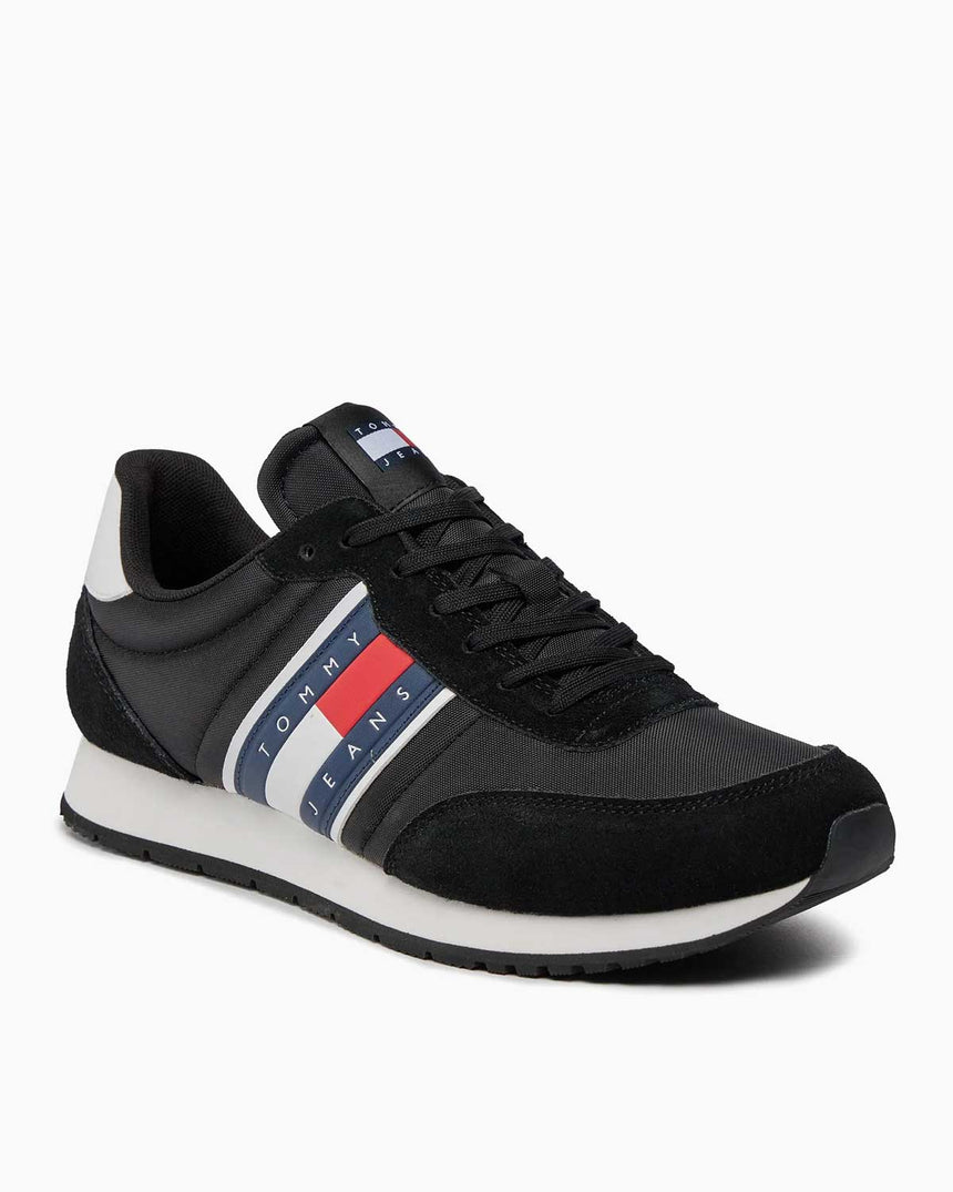 Tommy Hilfiger Runner Casual Low Top Sneakers Black