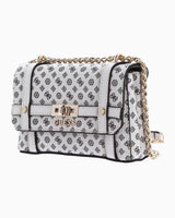 Guess Emilee Zincirli Mini Çapraz Askılı Çanta Stone Logo