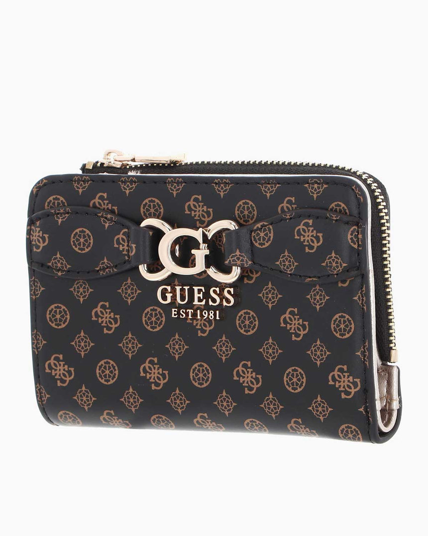 Guess Arlena Monogram Logolu Cüzdan Mocha Logo