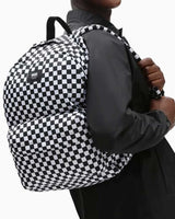 Vans Old Skool Check Damalı Desen Unisex Sırt Çantası Siyah - Beyaz