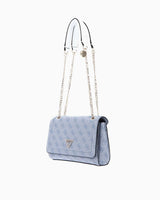 Guess Noelle Convertible Satchel Çapraz Askılı Çanta Light Blue Logo