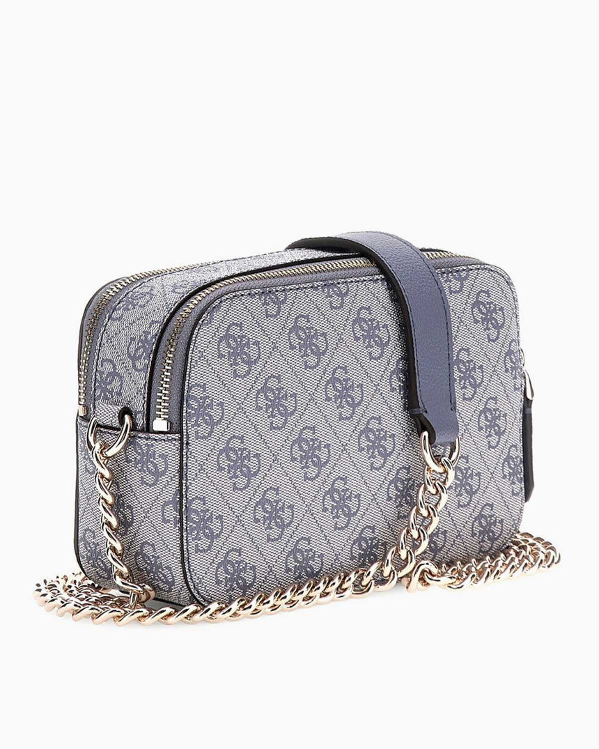 Guess Anadela Noelle II Kadın Çapraz Askılı Kamera Çantası Slate Logo
