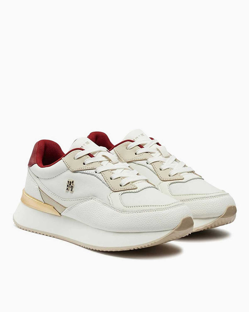 Tommy Hilfiger Chic Chunky Runner Sneakers Ancient White/Magma Red