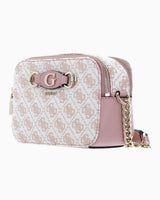 Guess Monogram Desenli Çapraz Askılı Çanta Light Rose Logo