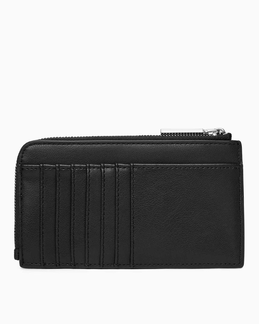 Calvin Klein L Fermuarlı Dışardan Kartlık Bölmeli Kadın Kartlık Black