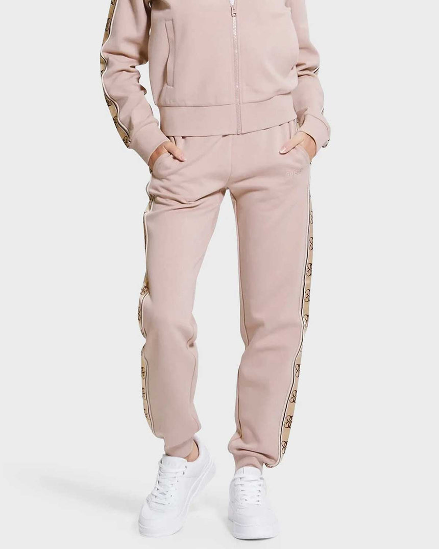 Guess Britney Pamuklu Regular Fit Cepli Jogger Eşofman Altı Posh Taupe