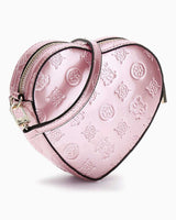 Guess Arnela Mini Kalpli El Çantası Orchid Logo