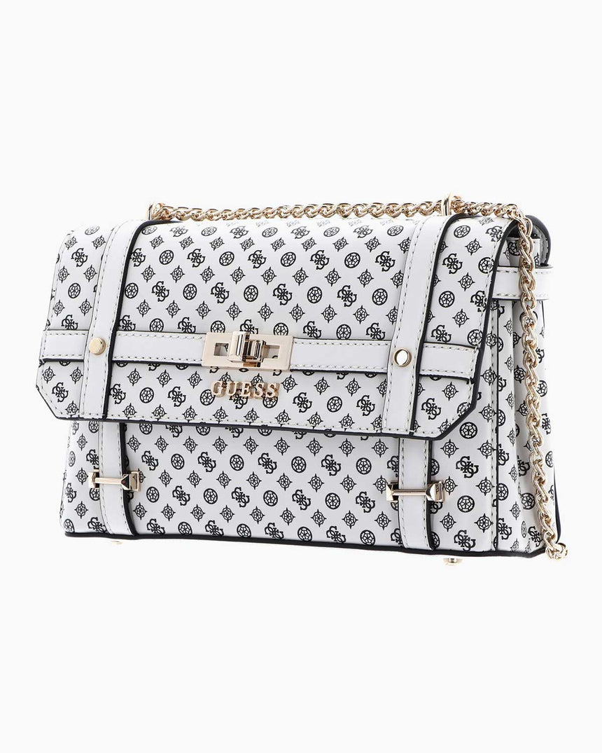 Guess Emilee Zincirli Çapraz Askılı Çanta Stone Logo