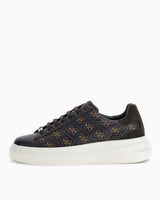 Guess Elba Monogram Baskılı Sneaker Brown Ocra