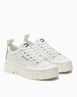 Tommy Hilfiger Vulc Flatform LC Mix Media Kadın Sneaker Ecru