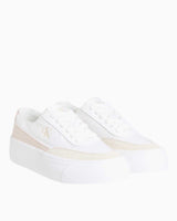 Calvin Klein Vulc Flatform Kalın Taban Sneaker Bright White/Creamy White