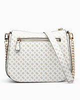 Guess Eliette Logo Crossbody Çapraz Askılı Çanta White Logo