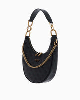 Guess Dagan Convertile Zincir Detaylı Omuz Çantası Coal Logo