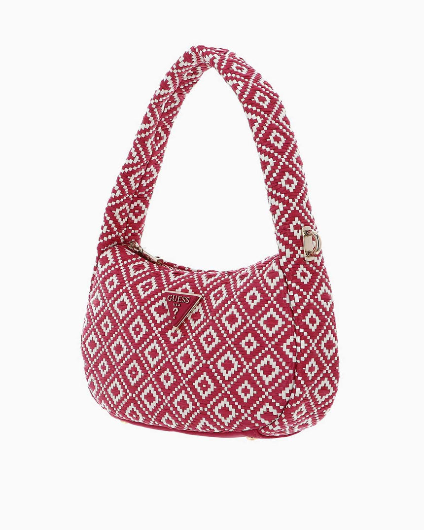 Guess Rianee Hobo Desenli Omuz Çantası Watermelon