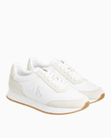 Calvin Klein Runner Lace Up Low Top Sneaker Bright White/Creamy White