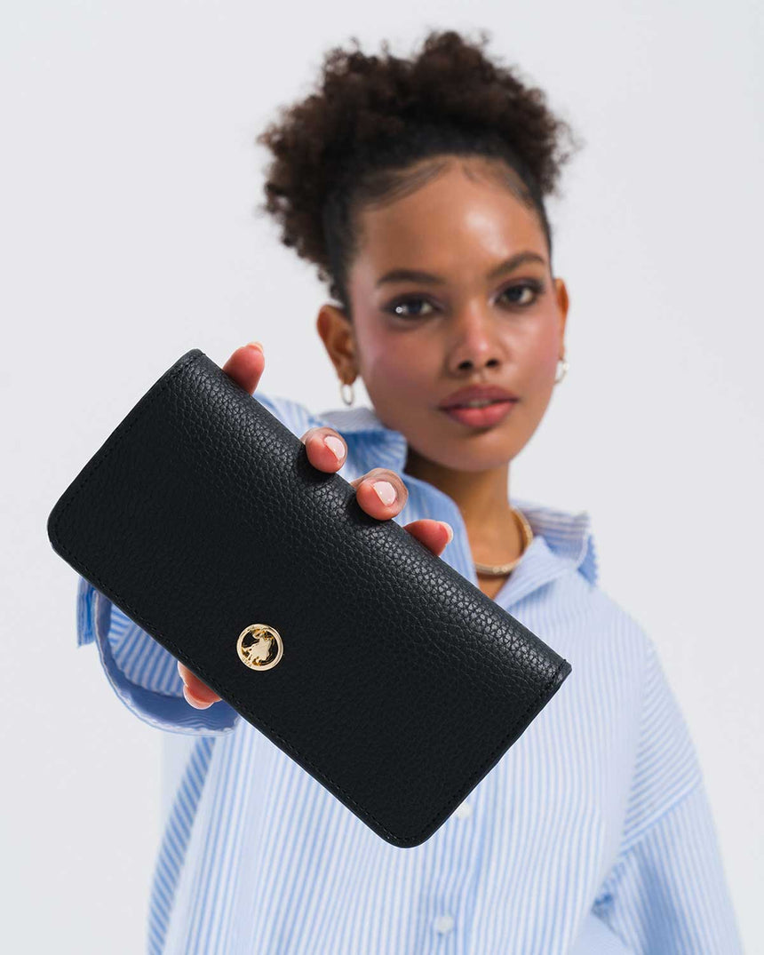Us Polo Assn Logolu Cüzdan Siyah