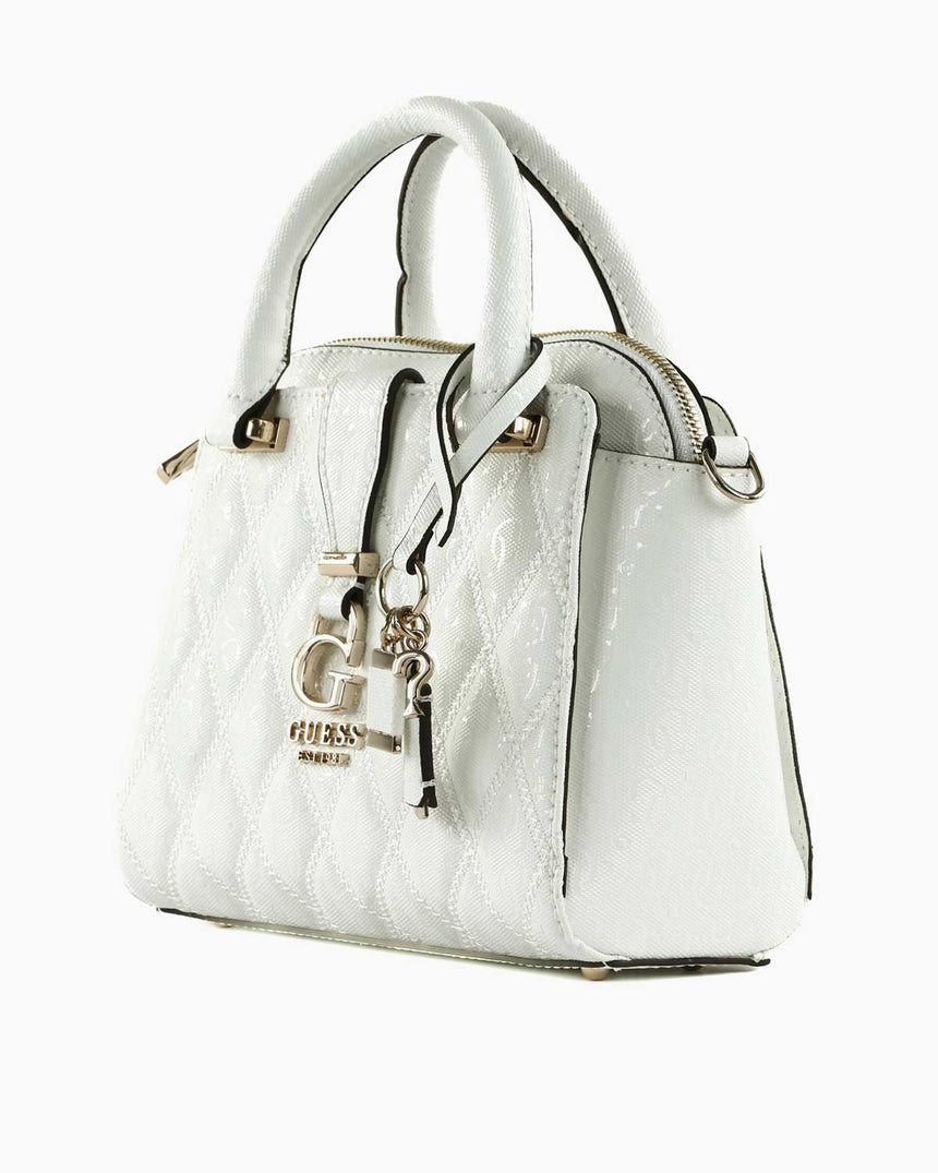 Guess Small Satchel Omuz Çantası White