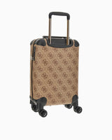 Guess Berta 18 In 8-Wheeler Monogram Desenli Kabin Boy Valiz Latte Logo / Brown