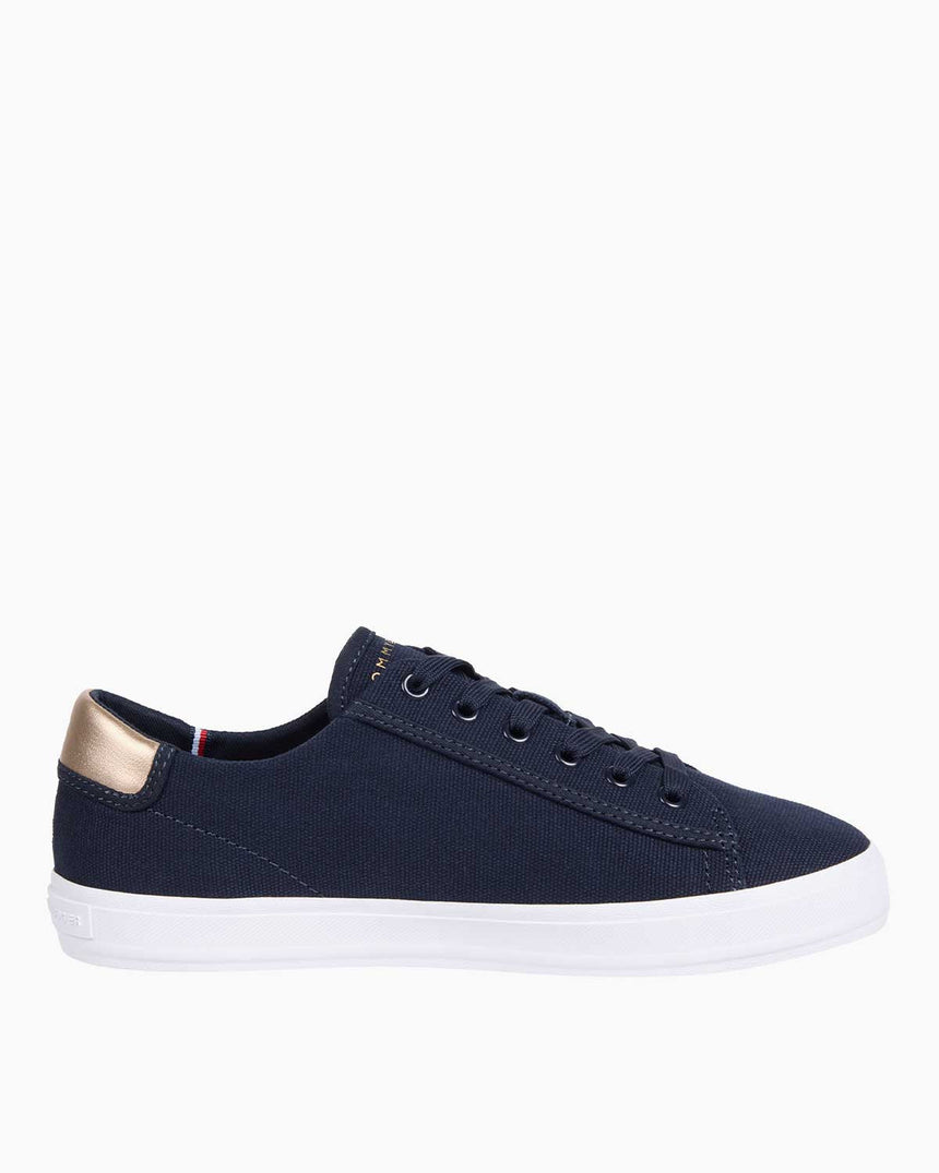 Tommy Hilfiger Canvas Lace Up Sneaker Space Blue