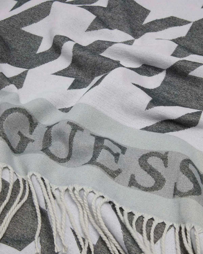 Guess Salzburg Erkek Şal Black / White